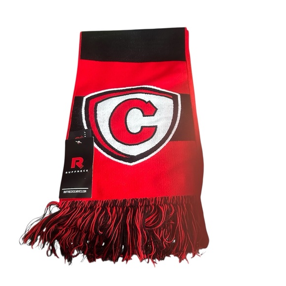 Red and Black Striped Scarf - Picture 3 of 6